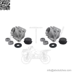 2X Front Wheel Hub Assemblies for EZGO TXT/ Medalist Golf Cart G&E 2001-Up