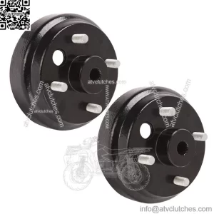 Golf Cart Rear Wheel Brake Drum for EZGO TXT PDS Electric 82-up 19186G1P, 2-Pack