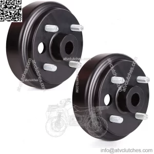 Golf Cart Brake Drum for EZGO 4 Cycle Gas Cart 21807-G1, Large Hole  (2 Packs)