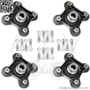 4 Front Rear Wheel Hub W/Bolt For Polaris RZR XP 1000 / RZR XP 4 1000 2014-2017 (For: Polaris)