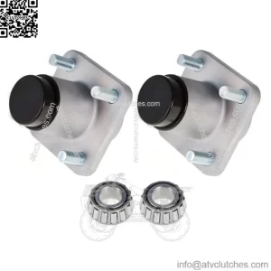 2 For 1982-2002 Models Club Car DS Golf Cart Front Wheel Hub Kit Bearings Seals