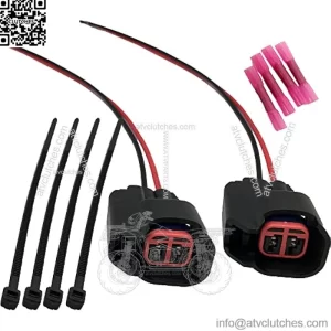 2 PACK Compatible with Polaris Fuel Injector Repair Harness Kit RZR Ranger 570 800 900 Pigtail 1204318