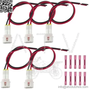 5pcs Accessory Power Lead Kit Compatible with Yamaha Wolverine RMAX and 850 X2 X4 RMAX2 RMAX4 Replace B4J-H25B0-V0-00