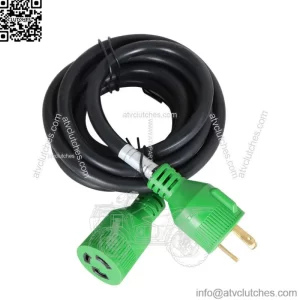 3 Prong 30 Amp 10FT Generator Extension Cord 10 Feet NEMA L5-30P/L5-30R 125V