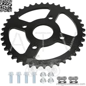40/41/420 Chain 40T Tooth 40mm Mini Bike Sprocket for Coleman BT200X CT200U CT200U-EX Baja Warrior TrailMaster Massimo MB165 MB200 Predator 212cc 196cc 200cc 6.5hp Powersports Go Kart Parts