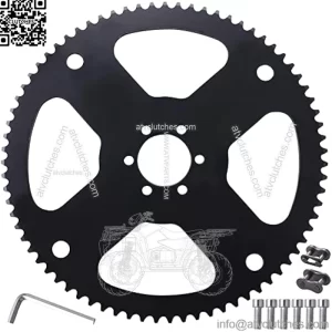 35 Chain 75 Tooth Rear Chain Sprocket cog Compatible with Coleman CT100U Trail Motovox MBX10 MBX11 MM-B80 Classic 1000w Electric Mini Bikes Go Kart Drift Trike Profile 6 Hole