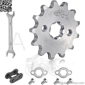 420 Chain Sprocket 13T Front Sprocket 17mm Compatible with 50cc 70cc 90cc 110cc 125cc 140cc15cc 160cc Lifan Loncin Dirt Bike, ATVs, Go Kart Sprocket