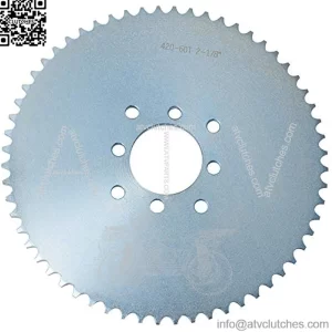 Go Kart Sprocket for 40/41/420 Chain, 60 Tooth Sprocket for Go Karts and Mini Bikes