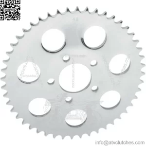 Drag Specialties Chrome 49 Tooth Dished Rear Wheel Sprocket Harley Big Twin 00+ (For: Harley-Davidson)