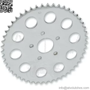 Drag Specialties Chrome 51 Tooth Flat Rear Wheel Sprocket Harley Big Twin 00-17 (For: Harley-Davidson)