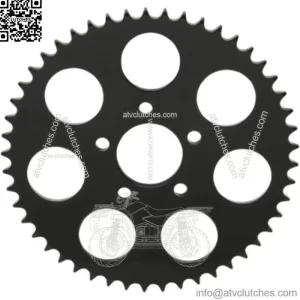 Drag Specialties Black 51 Tooth Flat Rear Wheel Sprocket Harley Big Twin 2000+ (For: Harley-Davidson)