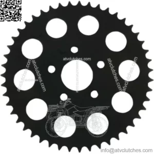 Drag Specialties Black 49 Tooth Flat Rear Wheel Chain Sprocket Harley 86-92 XL (For: Harley-Davidson)