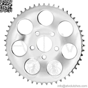 Drag Specialties Chrome 47 Tooth Dished Rear Wheel Sprocket Harley Big Twin 73+ (For: Harley-Davidson)