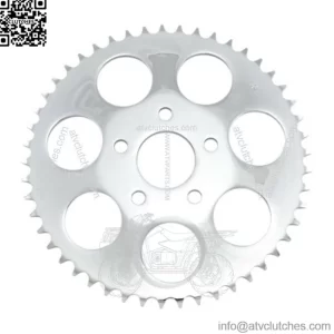 Drag Specialties Chrome 51 Tooth Dished Rear Wheel Sprocket Harley Big Twin Evo (For: Harley-Davidson)