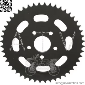 Drag Specialties Black 48 Tooth .23" Offset Rear Wheel Sprocket Harley Big Twin (For: Harley-Davidson)