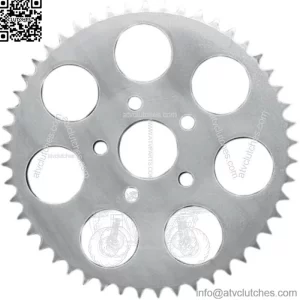Drag Specialties Zinc 51 Tooth Dished Rear Wheel Sprocket Harley Big Twin 73+ (For: Harley-Davidson)