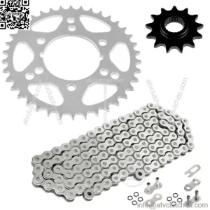 O-Ring Drive Chain & Sprockets Kit for Polaris Trail Boss 250 2x4 1988 1989-1993 (For: Polaris)