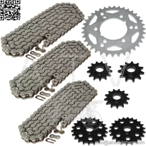 Drive Chain & Sprockets Kit for Polaris Xplorer 400 4X4 1995 96 97 98 1999 (For: Polaris)