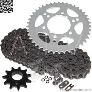 O-Ring Drive Chain & Sprockets Kit for Polaris Trail Boss 250 1985-1989 (For: Polaris)