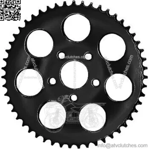 1210-1833 Black Rear Wheel Sprocket 48 Tooth