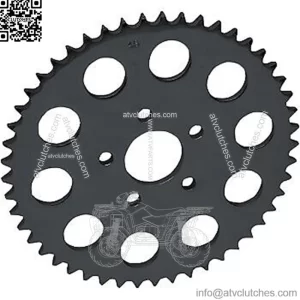 1210-1835 Black Rear Wheel Sprocket 51 Tooth