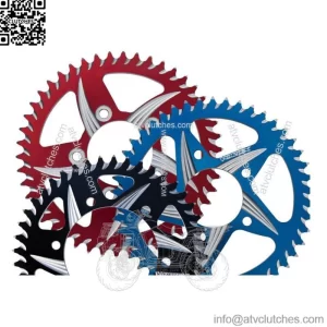 Yamaha 700 Rear Sprocket 2006-2024 YFM700 Vortex 520 36-46 Blue Black Red (For: More than one vehicle)