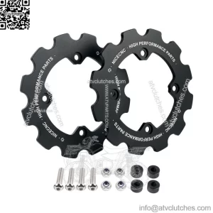Dual Sprocket Guard Chain Protector For Yamaha 700 YFM700 2006-2023 Black (For: More than one vehicle)