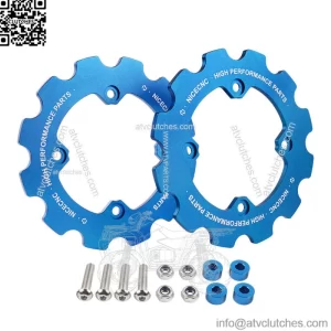 For Yamaha 700R 2011-2021 Rear Dual Sprocket Chain Guard Protector Blue (For: More than one vehicle)
