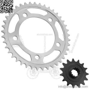 Front Rear Drive Chain Sprocket for Honda CBR500R 2013-2021 23801-MKP-D00