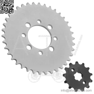 Drive Chain Sprockets For Kawasaki KLX110 2010-2024 42041-0082 13144-1043