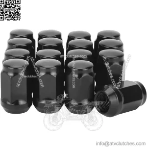 Golf Cart Wheel Lug Nuts for EZGO Club Car 16Pcs Black Standard Threads