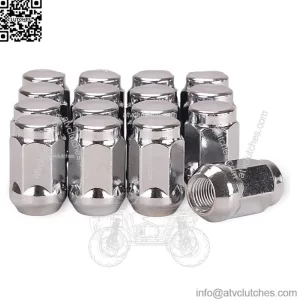 Golf Cart Wheel Lug Nuts for EZGO & Club Car, 1/2"-20 Size, 16 Pack,Chrome