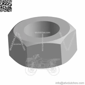 Polaris Hex Nut, 8 mm x 1.25 mm, Genuine OEM Part 7547501, Qty 1