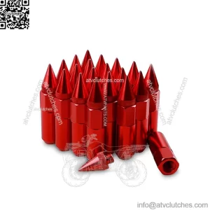 6061 aluminum 90MM pointed nut M12*1.5# red
