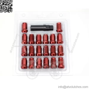 48mm Toyota model 7075 nut opposite side 19mm M12*1.5# red