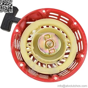 Pull Recoil Starter for Predator 196cc 212cc Harbor Freight 5.5hp 5.5hp Coleman CT200U CT200U-EX BT200X KT196 Baja Warrior Heat MB200 MB165 Massimo Mini Bike Hammerhead Go Kart Cart Red Parts