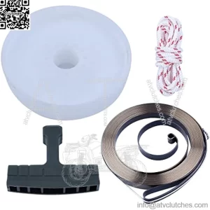 Recoil Starter Pulley Recoil Spring For Husqvarna 362 365 371 372 385 503859601 , Recoil Starter Pulley , Recoil Spring , Starter Handle Grip , Rope