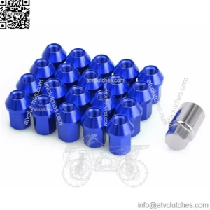 M12*1.25/1.5 tire hub modification nut 6061 aluminum alloy 16+4 anti-theft nut matching sleeve