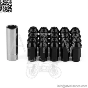 7075-T6 aluminum alloy modified tire 46mm long nut M12X1.25/1.5 M14X1.5 blind hole nut