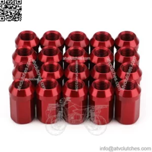 Modified wheel hub nut 7075 aviation aluminum alloy lightweight nut Hex 17mm length 32mm
