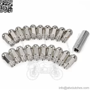 Modified tire nut 304 stainless steel Hex 19mm total length 50mm hub nut M12 M14