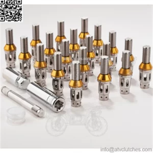 Modified tire bolt titanium alloy hollow anti-theft 16+4 tire cone/ball bolt suitable for German cars