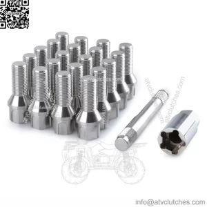 Refitted tire bolt titanium alloy anti-theft cone/ball bolt suitable for German cars