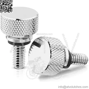 2 PCS Stainless Steel Fender Seat Bolt Screw Chrome 1/4"-20 Thread Compatible for Harley Davidson Touring Softail Dyna Sportster 1996-2023