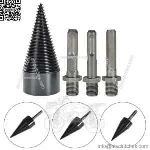 42mm High Speed Firewood Drill Bit Wood Log Splitter Screw Cone Driver Farms