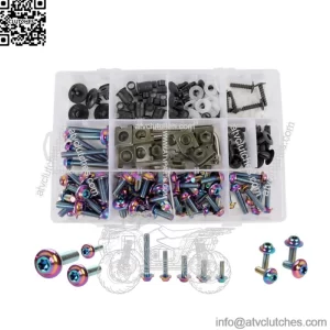 Rainbow Stainless Steel Fairing Bolt Kit Bodywork Screws Set Accessories Parts (For: More than one vehicle)