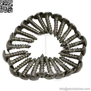 Stainless Mounting Screws for Snowmobile Trailer Ski Guides / Trac Mats - 24 Pk