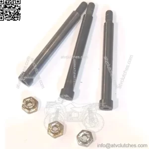 POLARIS OEM NOS CLUTCH HARDENED PINS (3) W/NUTS  7515105 7541906