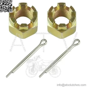 2x Axle Hub Castle Nut w/ Cotter Pin For Polaris RZR XP 4 1000 HIGH LIFTER 2021 (For: Polaris)