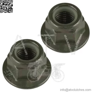2x Front Bumper Nylon Lock Nut for Polaris Ranger 1000 Full Size 2021-2022  (For: Polaris)